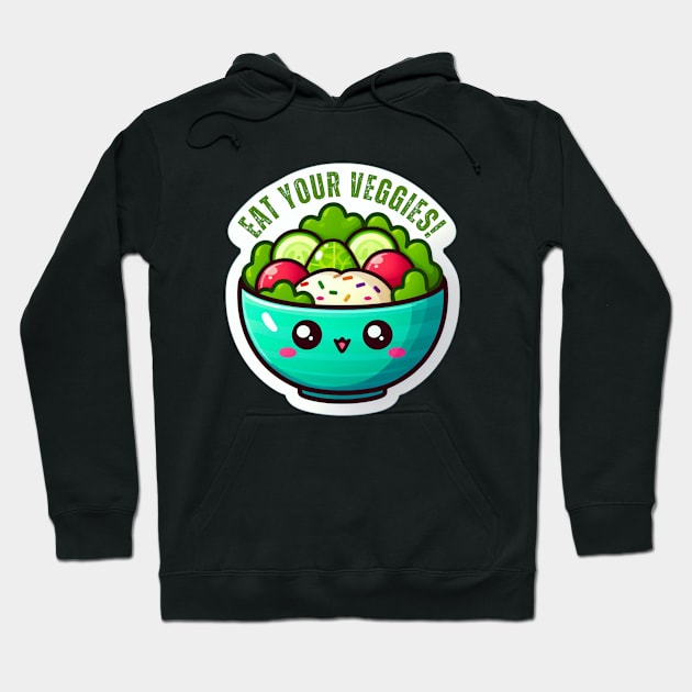 Eat your veggies Hoodie by Art of Matthew